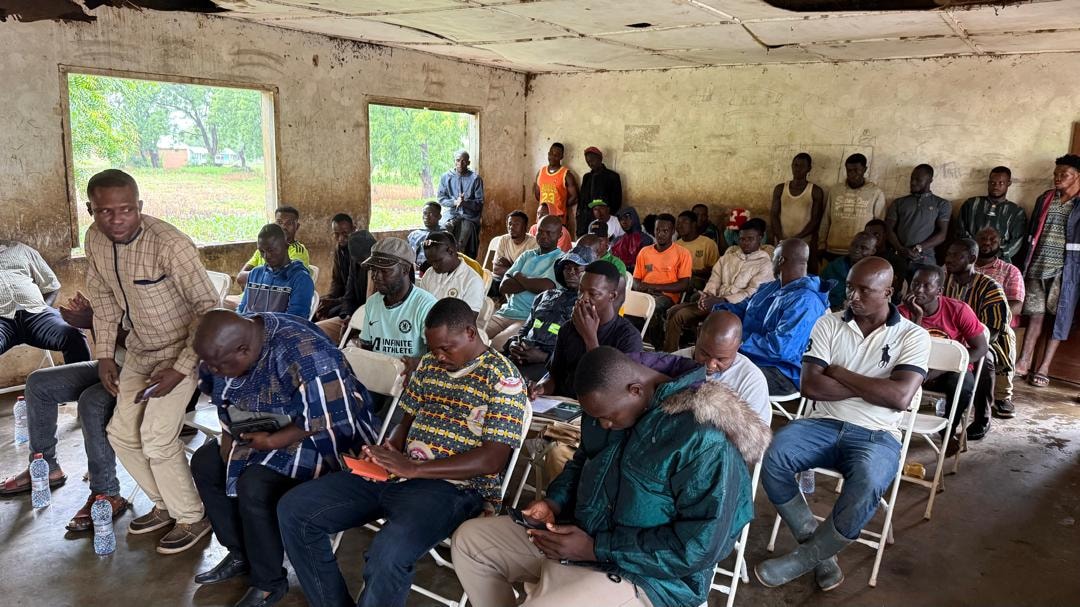 Community meeting in Bawku West District